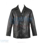 3 Button Mens Leather Blazer | 3 button blazer
