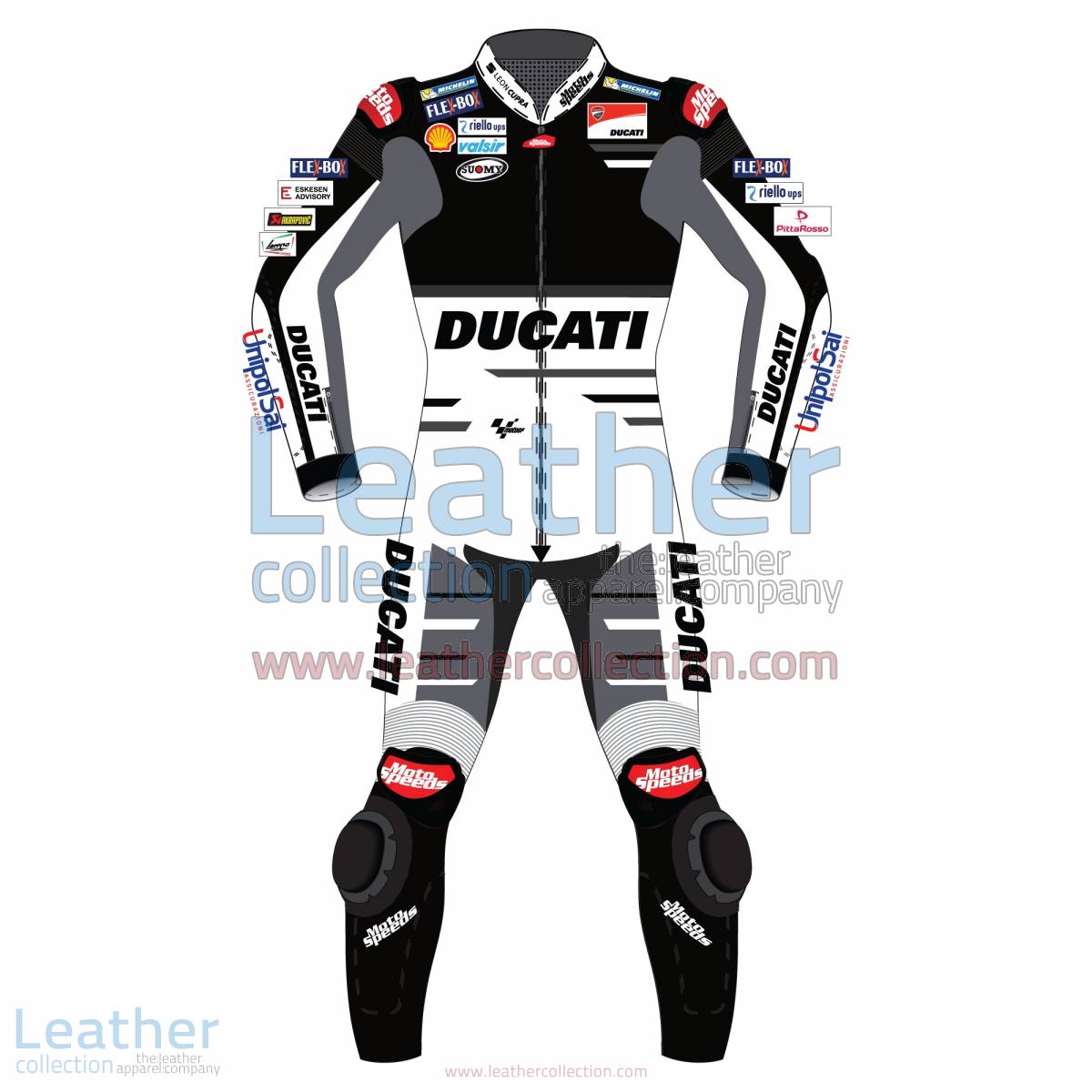 Andrea Dovizioso Ducati MotoGP 2018 Leather Suit Black