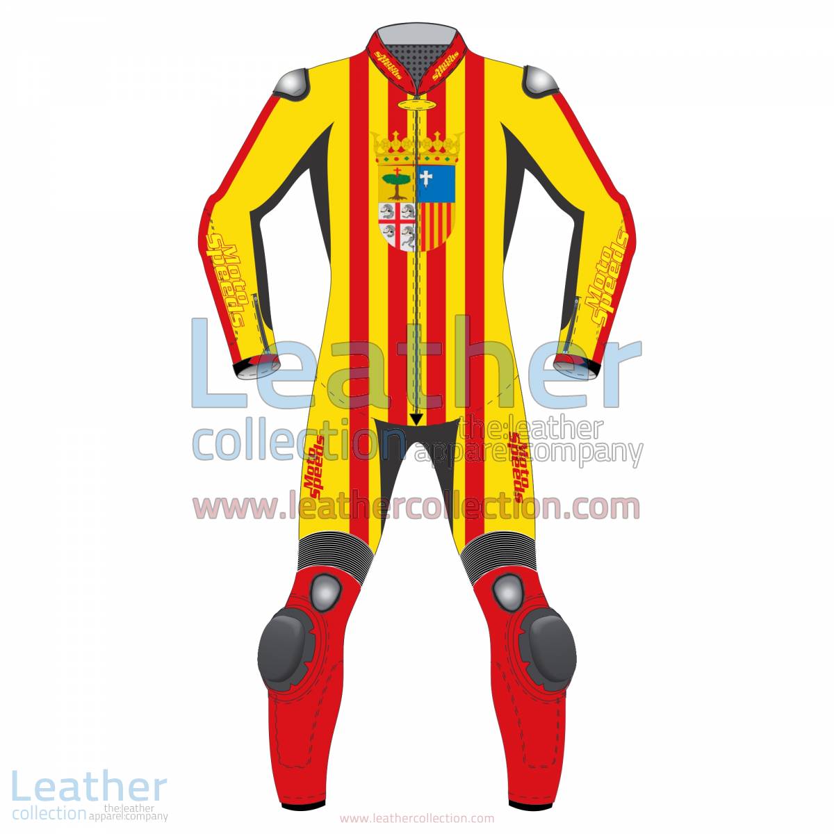 Aragon Flag Leather Moto Suit