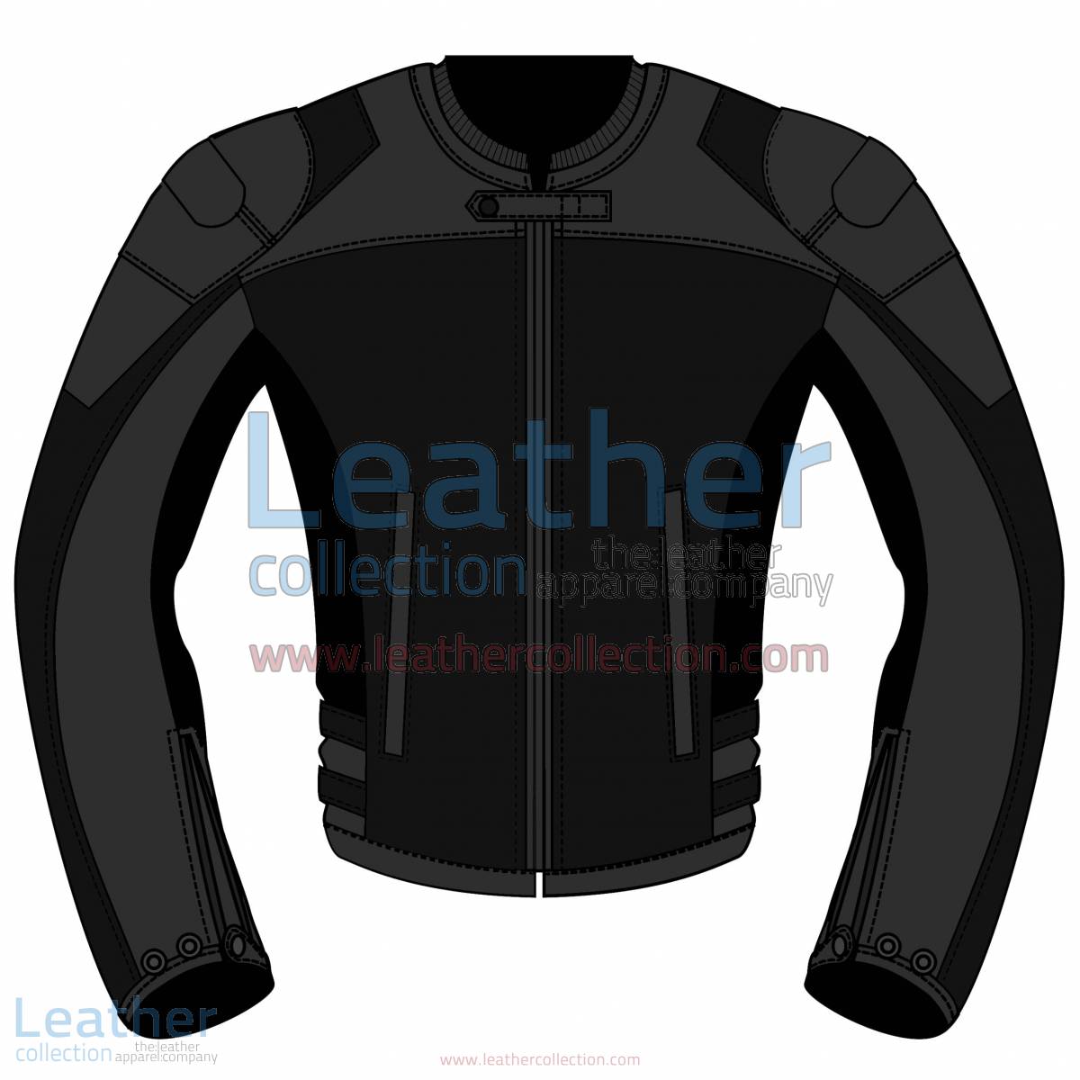 Bi Color Motorbike Leather Jacket For Women