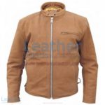 Brown Leather Scooter jacket | scooter jacket