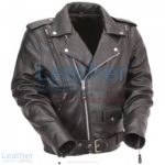 Classic Leather Vented Motorcycle Jacket | vented motorcycle jacket
