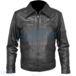 Classic Shirt Style Leather Jacket | shirt style leather jacket