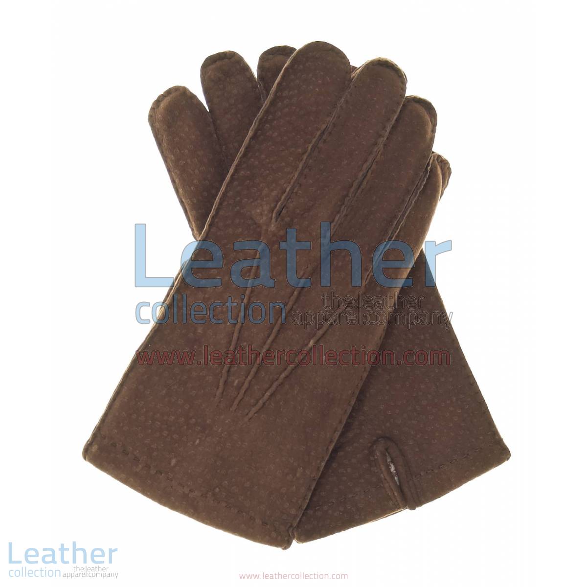 Coffee Leather Dress Gloves
