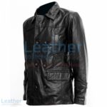 Doctor Who Black Leather Coat | doctor who coat