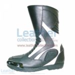 Heritage White Leather Racing Boots | racing boots