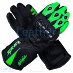 Kawasaki Ninja ZX-6R Leather Motorcycle Gloves | Kawasaki Ninja ZX-6R leather motorcycle gloves