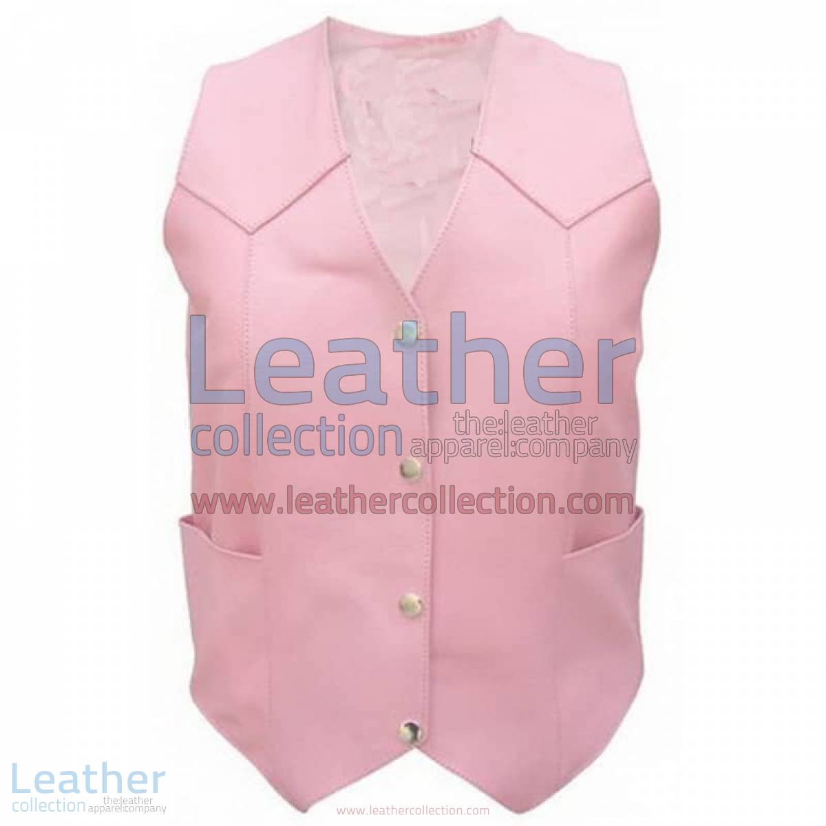 Ladies Pink Basic Plain Vest