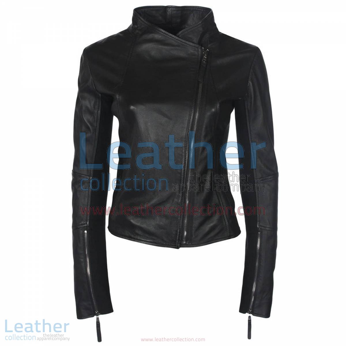 Ladies Sovereign Leather Black Jacket
