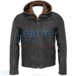 Leather Jacket With Hood | leather jacket with hood