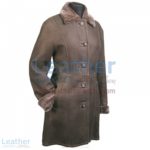 Long Leather Fur lined Coat | fur lined coat