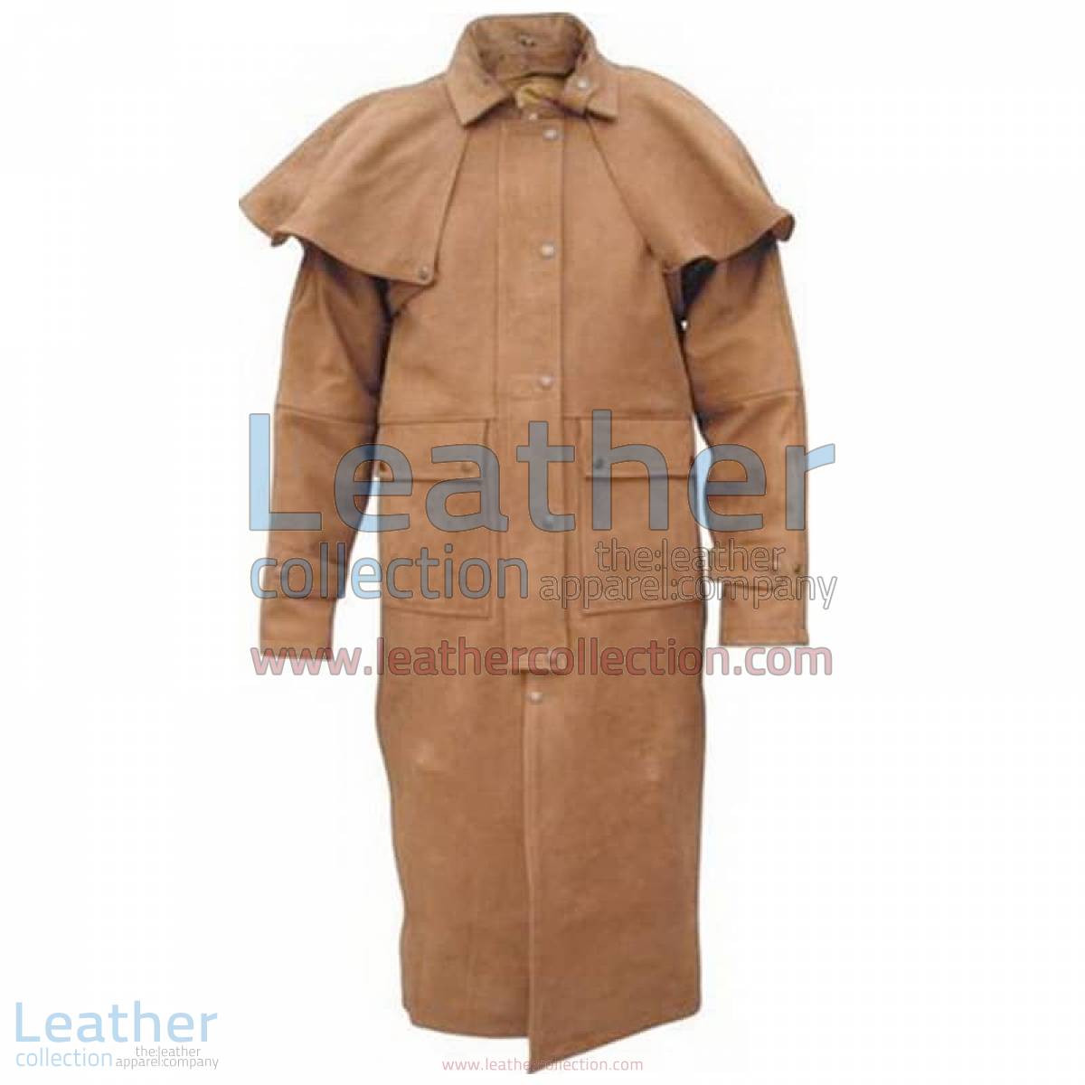 Men's Brown Duster Coat