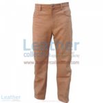 Men Leather Five Pocket Pants | five pocket pants
