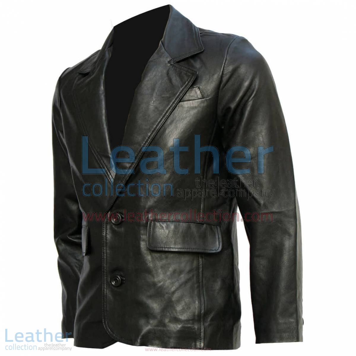 Mission Impossible Tom Cruise Black Leather Blazer