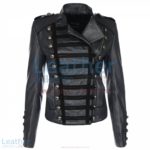 Princess Charcoal Leather Jacket | princess jacket