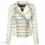Princess Leather Jacket White | princess jacket