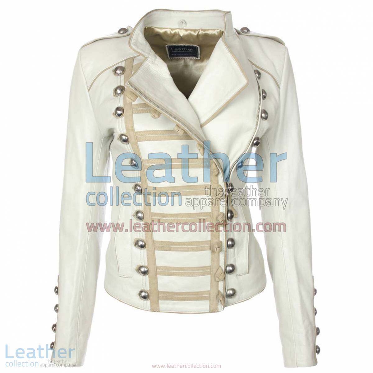 Princess Leather Jacket White