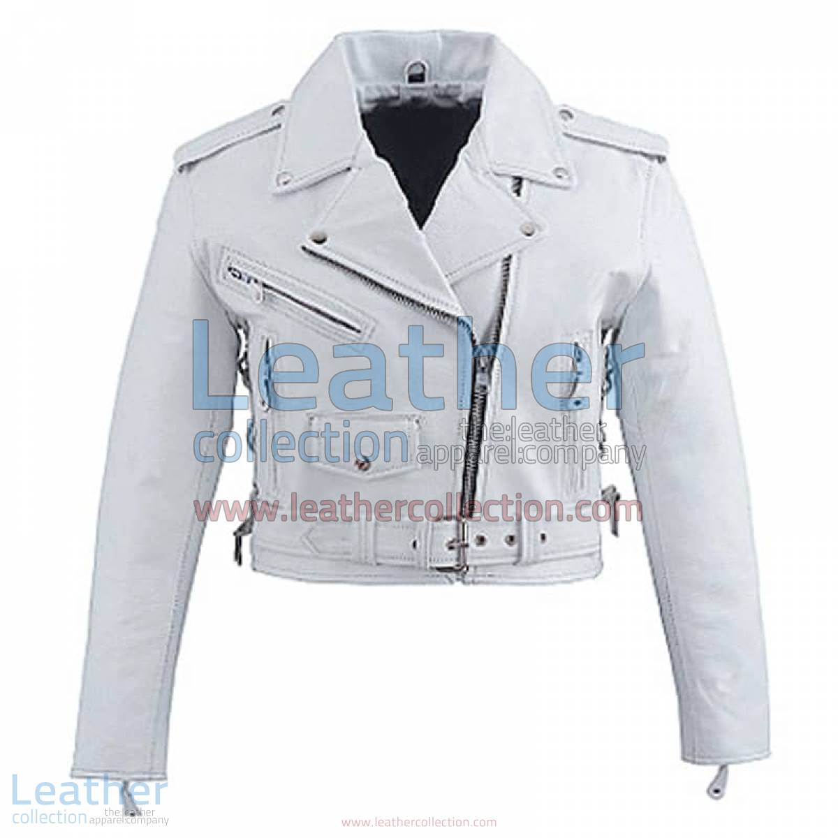 Snow Brando Style Biker Leather Jacket