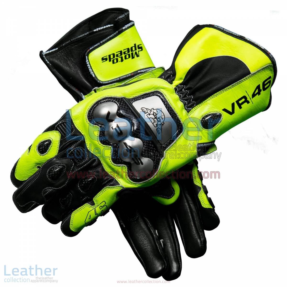 Valentino Rossi 2018 MotoGP Leather Gloves