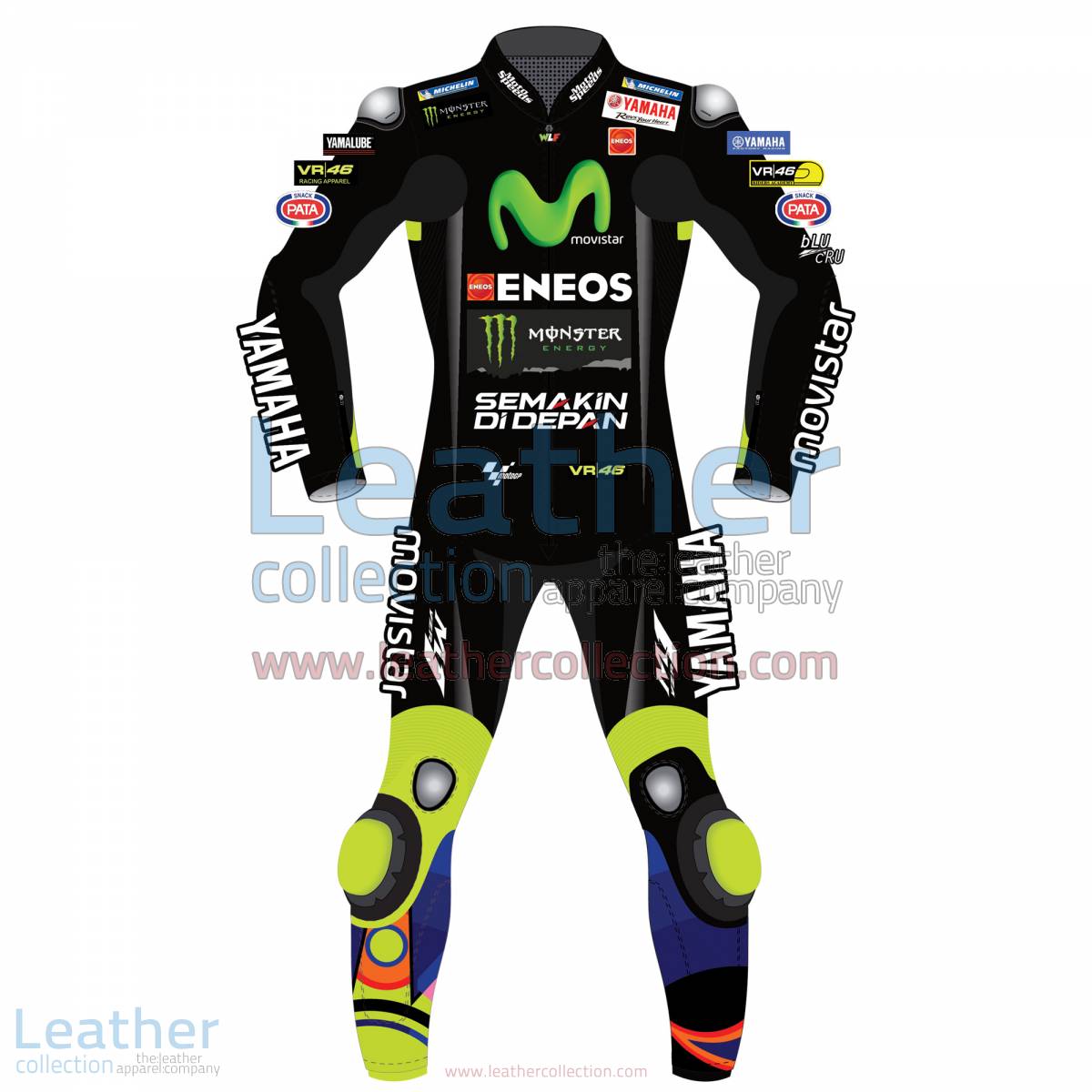 Valentino Rossi Movistar Yamaha Racing 2017 Suit Black