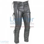 Women Leather Lace Pants | lace pants
