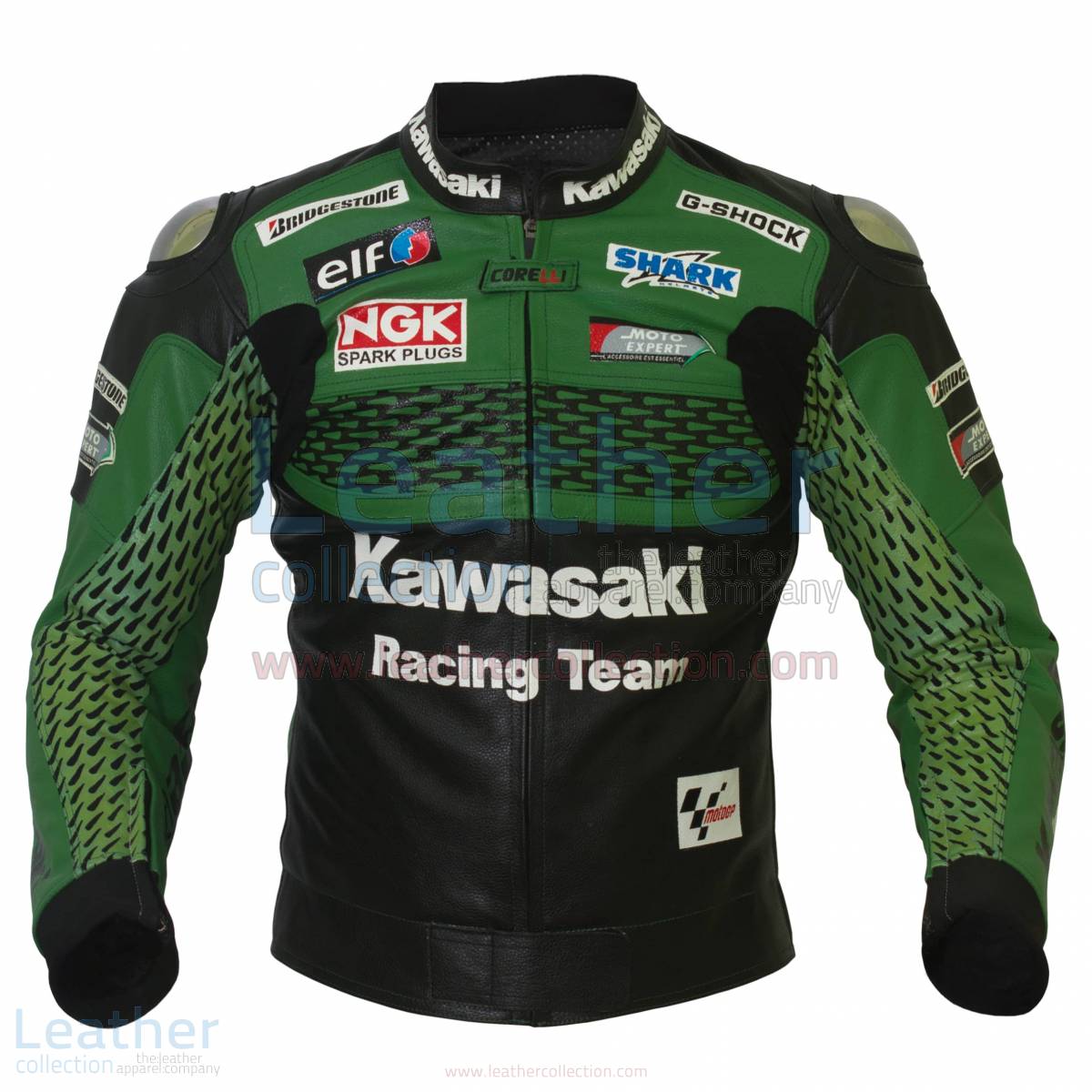 Kawasaki Racing Team Leather Jacket - Leather Jacket - MotoFace