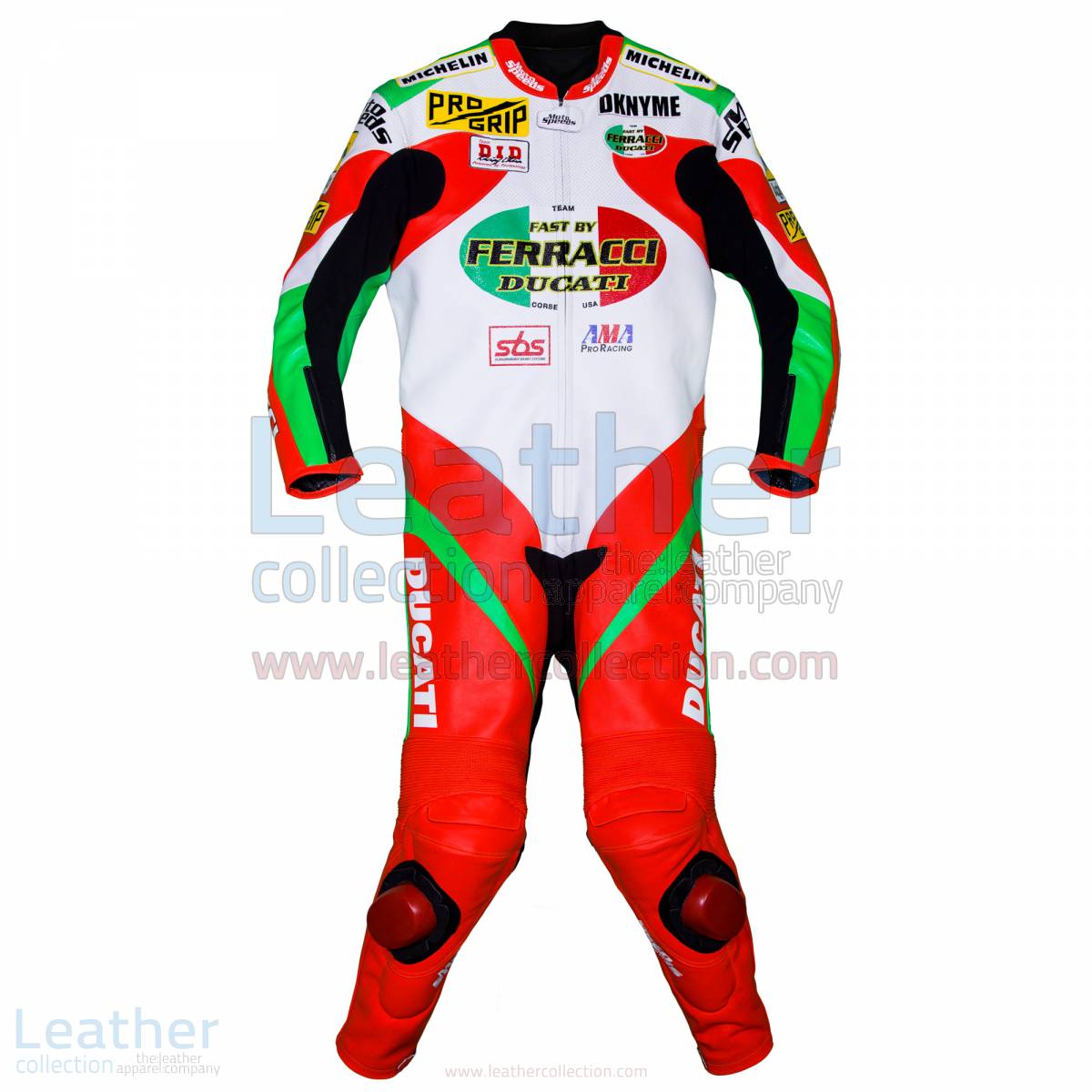 Mat Mladin Ducati AMA Race Suit - Leather Suit - MotoFace