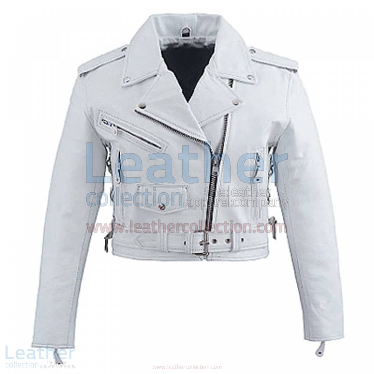 Snow Brando Style Biker Leather Jacket